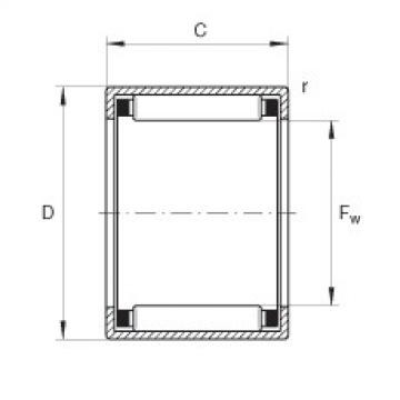 FAG   510TQI655-1   Drawn cup needle roller  with open ends - HK0205-TV Industrial Plain Bearings