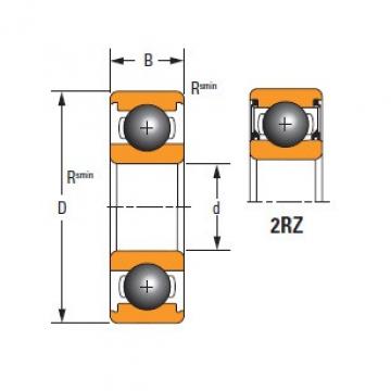  Thin Section61805-2RZ-C3 TIMKEN