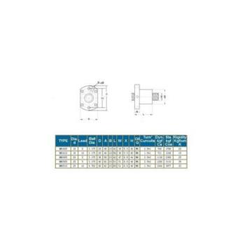 1pc 520TDO740-1    1605 anti backlash ball nut (to suit your screw diameter Tolance) Roller Bearing