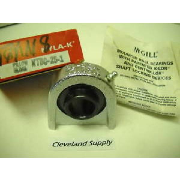 MCGILL NTBC-25-1 NYLA-K PILLOWBLOCK BEARING 1&#034; BORE NEW CONDITION IN BOX #1 image