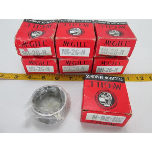 Lot of 7 McGill Precision Bearings Inner Ring MI-26-N NOS 2&#034; OD 1-5/8&#034; ID T #1 image