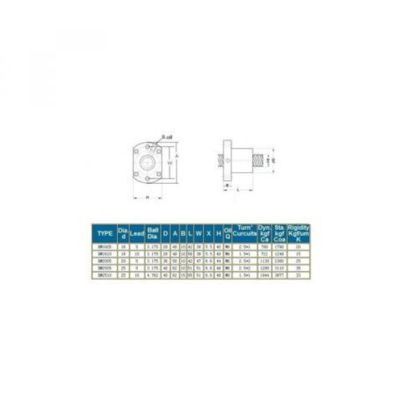 1pc 520TDO740-1    1605 anti backlash ball nut (to suit your screw diameter Tolance) Roller Bearing #2 image